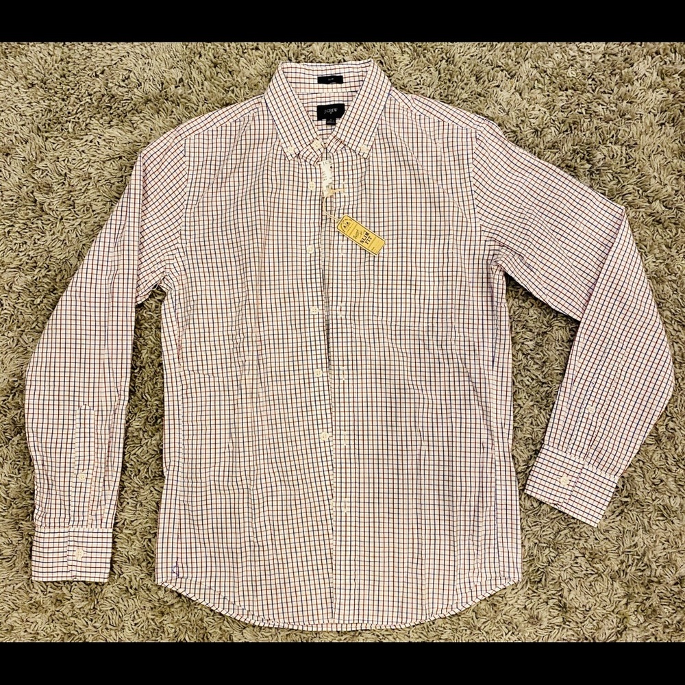 J.Crew Mens Long Sleeve Button Slim Fit Shirt - S